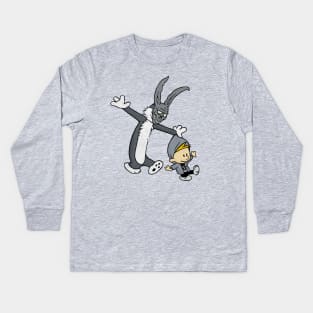 Donnie Darko / Calvin Hobbes Kids Long Sleeve T-Shirt